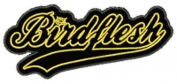 BIRDFLESH - embroidered yellow cut-out Logo Patch