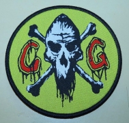 CUNTGRINDER - CG-Logo yellow - woven Patch