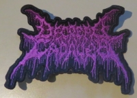 DECREPIT CADAVER - embroidered purple cut-out Logo Patch