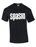 SPASM - white Logo - black T-Shirt