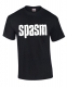 SPASM - white Logo - black T-Shirt Größe L
