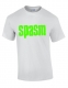SPASM - green Logo - white T-Shirt size XXXL