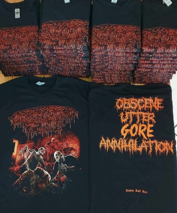 DISGORGED FOETUS - Obscene Utter GORE Annihilation - T-Shirt Größe M
