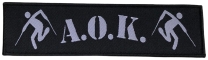 A.O.K. - superstripe logo - woven Patch A.O.K. - superstripe logo - woven Patch