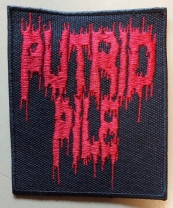 PUTRID PILE - embroidered RED Logo Patch (by SMG) PUTRID PILE - embroidered RED Logo Patch (by SMG)