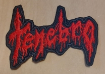 TENEBRO - red cut-out Logo embroidered Patch (by SMG)