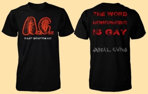 ANAL CUNT / AxCx - Homophobic is Gay - T-Shirt Größe L