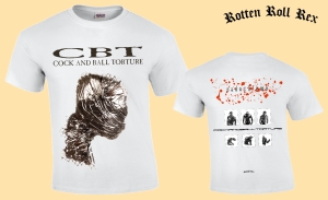 COCK AND BALL TORTURE - Sadochismo - WHITE T-Shirt Size L
