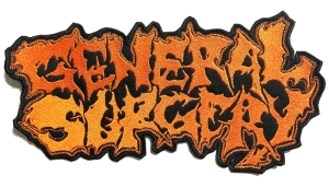 GENERAL SURGERY -  embroidered Big ORANGE Logo Patch - 25 x 13.4 cm (9.84'' × 5.28'') (by SMG)