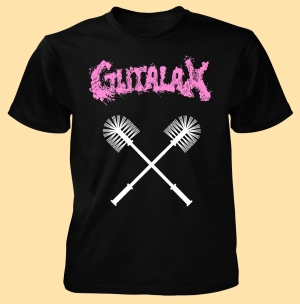 GUTALAX - Pink Logo Toilet Brushes - T-Shirt size XL