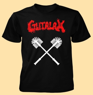GUTALAX - Red Logo Toilet Brushes - T-Shirt size XL