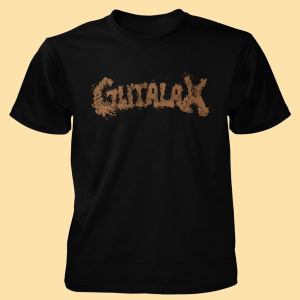 GUTALAX - brown Logo - T-Shirt Größe XXXL