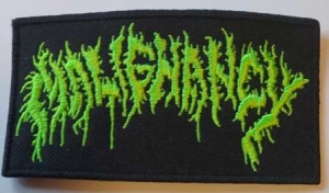 MALIGNANCY - embroidered green Logo Patch (by SMG)