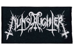 NUNSLAUGHTER - embroidered white Logo Patch