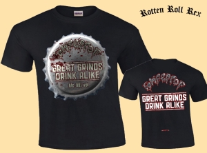 ROMPEPROP - Great Grinds Drink Alike - Black T-Shirt size XXXL