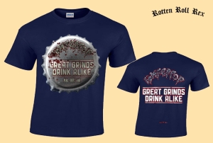 ROMPEPROP - Great Grinds Drink Alike - Cobalt Blue T-Shirt Größe XL