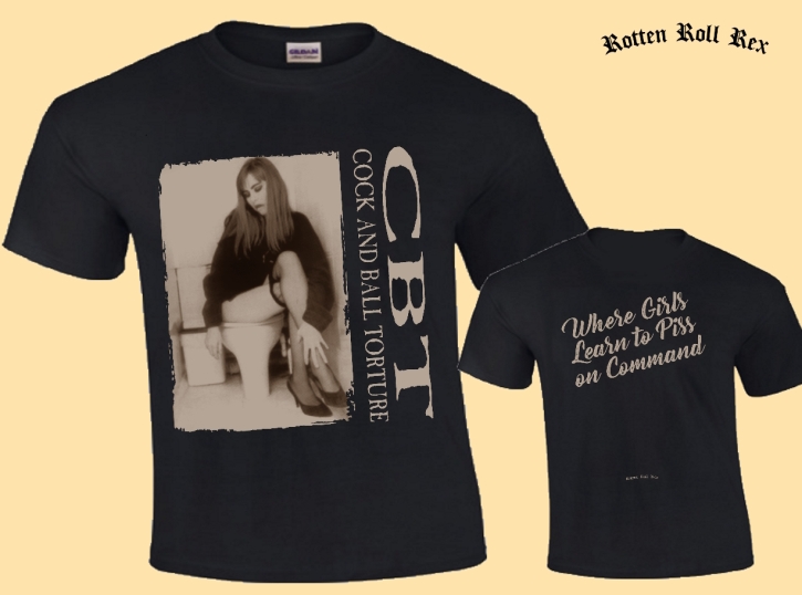 COCK AND BALL TORTURE - Where Girls Learn to Piss on Command - T-Shirt size XXXXL