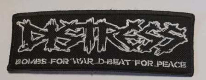 DISTRESS - embroidered white logo Patch (by SMG)