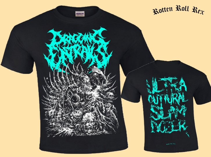 DRAGGING ENTRAILS - Ultra Guttural Slam Dozer - T-Shirt size XXXL