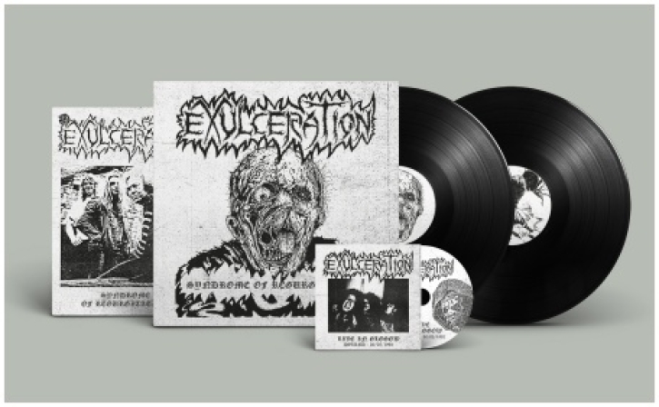 EXULCERATION - Gatefold 2LP + CD - Syndrome of regurgitation (Black Vinyl)