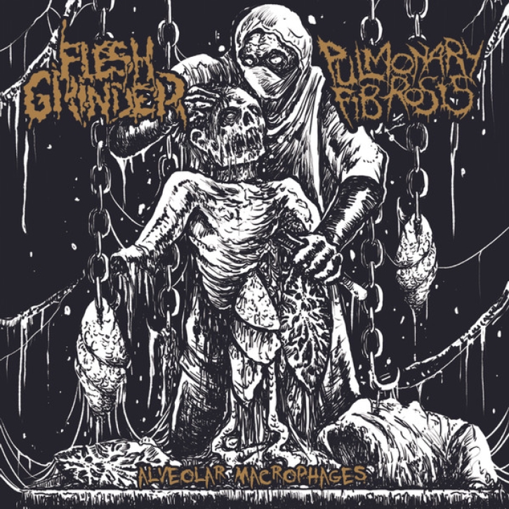FLESH GRINDER / PULMONARY FIBROSIS - split CD - Alveolar Macrophages