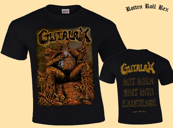 GUTALAX - The Golgothaner - Not Born, Shit Into Existence - T-Shirt Größe XL