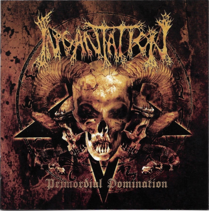 INCANTATION - Gatefold 12'' LP - Primordial Domination (Orange Brown & Black Splatter Vinyl)