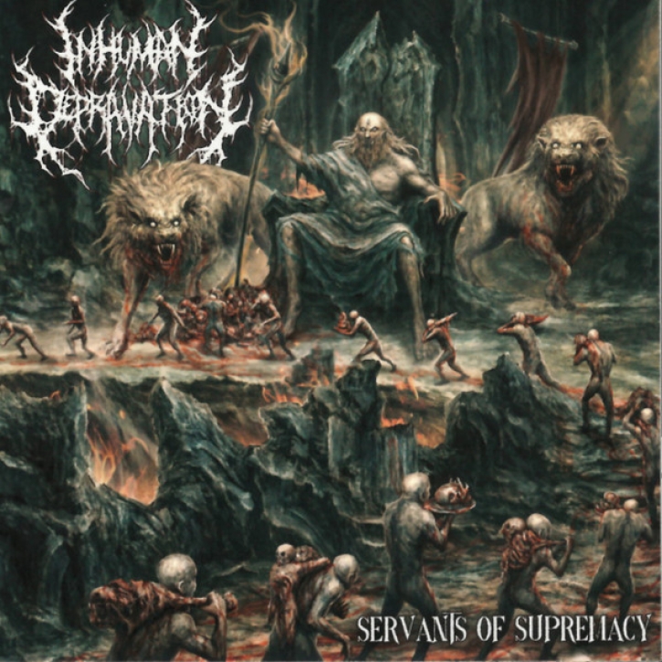INHUMAN DEPRAVATION - One-Sheet Gatefold 12'' LP - Servants Of Supremacy