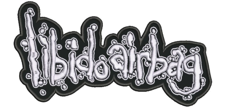 LIBIDO AIRBAG - Large cut-out embroidered Logo Patch (21 x 11cm)