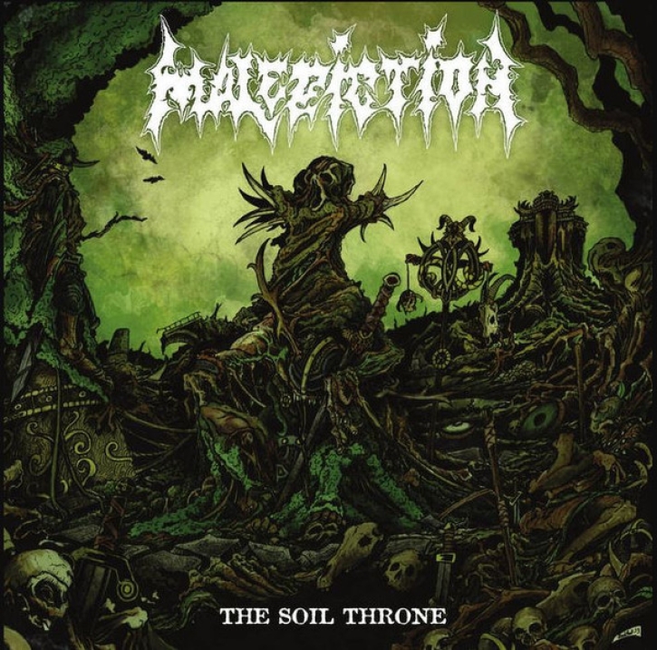 MALEDICTION - 12'' LP - The Soil Throne (Splatter Vinyl)