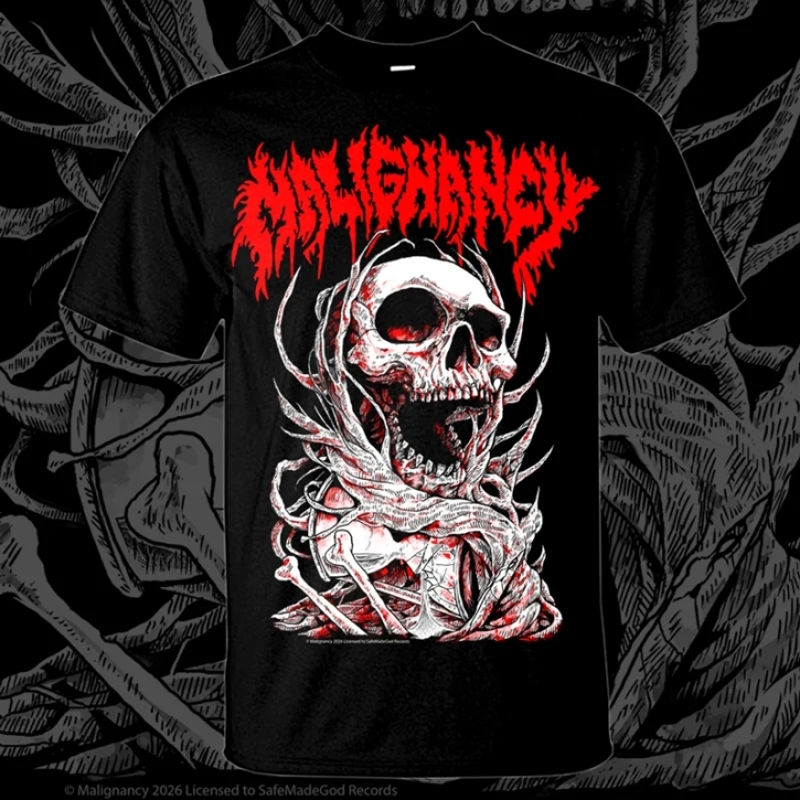 MALIGNANCY - Skull Time - T-Shirt Größe L