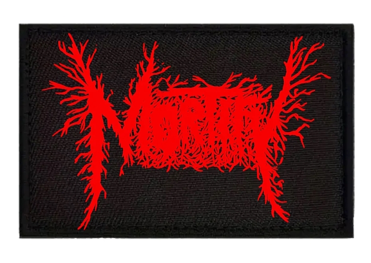 MORTIFY - red Logo embroidered patch (by SMG)