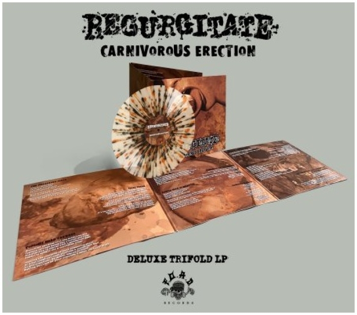 REGURGITATE - Trifold 12'' LP - Carnivorous Erection (Die Hard Splatter Vinyl)