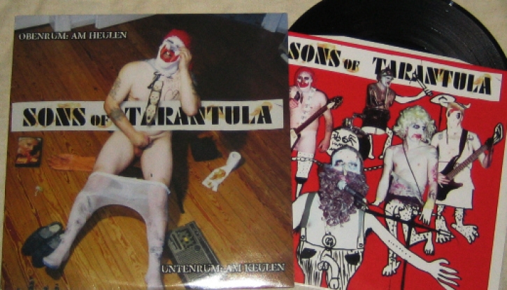 SONS OF TARANTULA - split 10'' LP - Obenrum am Heulen - Untenrum am Keulen (neu und ungespielt, Cover hat Lagerspuren, VG / VG+)