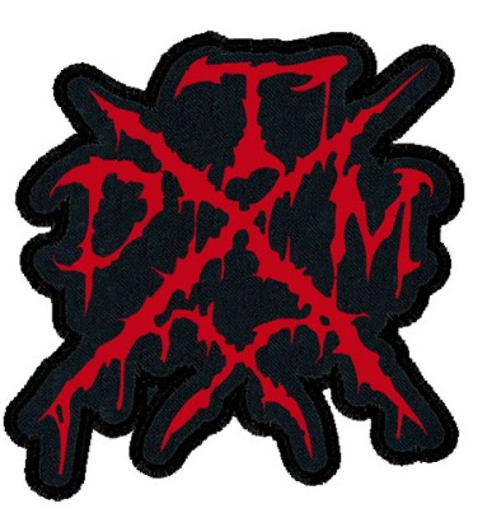 TXDM (TEXAS DEATH METAL) embroidered cutted RED logo Patch (by SMG)