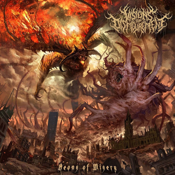 VISIONS OF DISFIGUREMENT - 12'' LP - Aeons of Misery