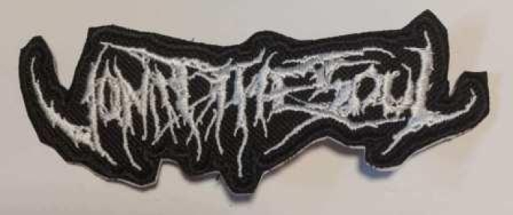 VOMIT THE SOUL - Embroidered shaped Patch white Logo (by SMG)