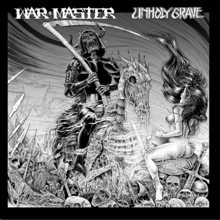 WAR MASTER / UNHOLY GRAVE - 12" split LP - (2nd Hand)
