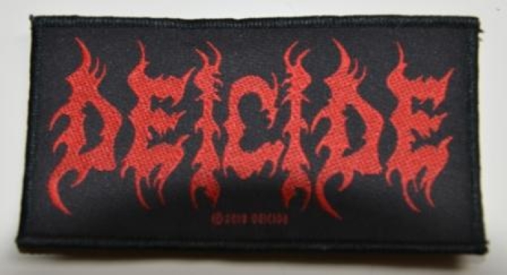 DEICIDE - red Logo - woven patch
